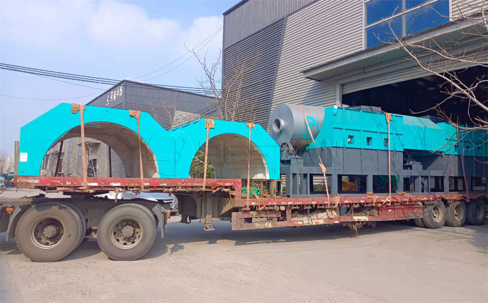 椰殼炭化設備河南廠家  連續式椰殼炭化爐